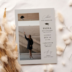 Invitation Fêter dans Style Elegant Graduation Party