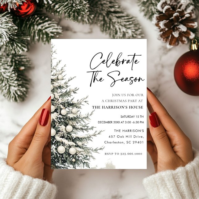 Invitation Fêter la fête de Noël de la saison (Créateur téléchargé)