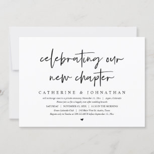 Invitation Fêter Notre Nouveau Chapitre, Elopement Brunch
