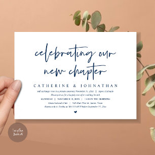 Invitation Fêter Notre Nouveau Chapitre, Elopement Brunch