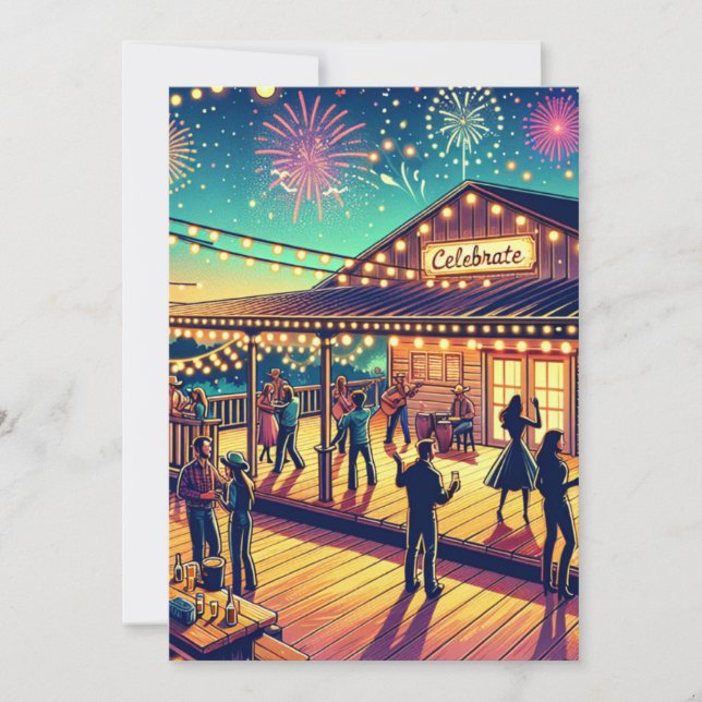 Invitation Fêter Toute Occasion Fête Personnalisée (Devant)