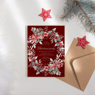 Invitation Fêtes Classique Fête de Noël Berries