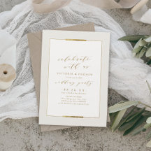 Fêtez Avec Nous ! Mariage simple d'élégance encadr