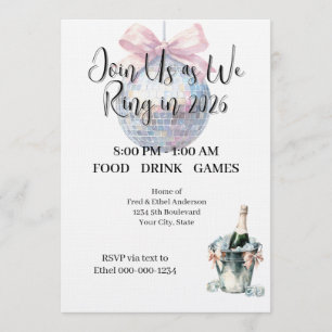 Invitation Fêtez la Saint-Sylvestre 2026 avec une soirée aqua
