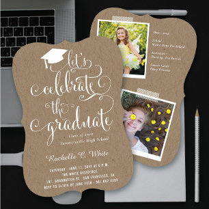 Invitation Fêtons le bal de fin d'études de The Graduate Chal
