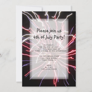 Invitation Feu d'artifice 4 juillet