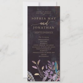 Invitation Feuillage de minuit Ordre de service