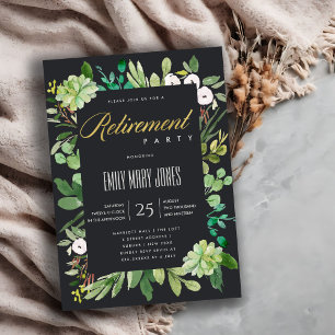 INVITATION FEUILLAGE DECALCOMANIE EUCALYPTUS ACRÉLIC RETRAITE