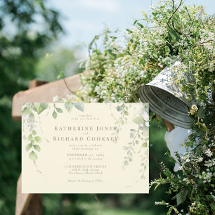 Invitation Feuillage jaune pâle et délicat Aucun parent