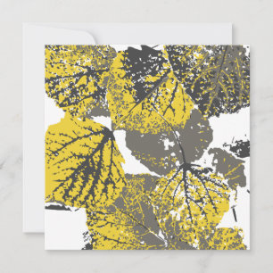 Invitation feuille aspen
