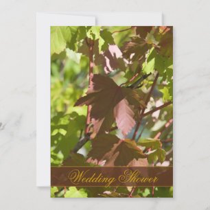 Invitation Feuille Couples Wedding shower