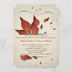 Invitation Feuille de chute