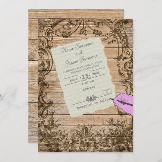 Invitation Feuille de papier