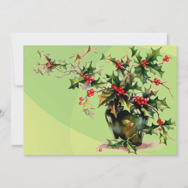 Invitation Feuille Holly (Devant)
