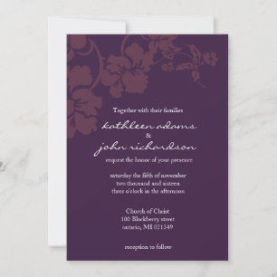 Invitation Feuille simple