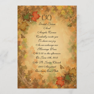 Invitation Feuilles d'automne