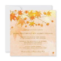Feuilles d'automne enchantées Mariage rural