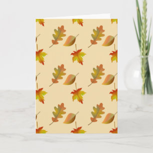 Invitation Feuilles de chêne feuille d'érable d'automne
