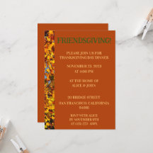 Feuilles de l'acajou Thanksgiving Friends