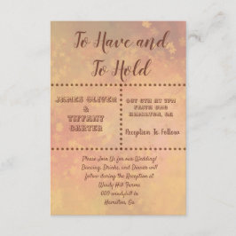 Invitation feuilles en chute libre et points