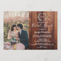 Feuilles rustiques sur bois monogramme Fête des ma