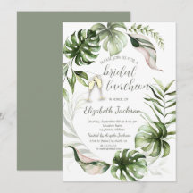 Feuilles tropicales à l'aquarelle verdure 