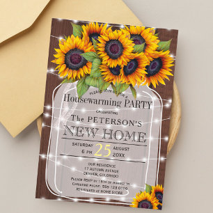 Invitation Feux à cordes mastic jarre partie de chauffage