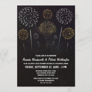Invitation Feux d'artifice Répétition Thématique Dîner Invita