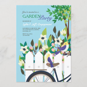 Invitation Fiançailles de la fête du jardin