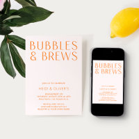 Fiançailles des bulles et des brasseries rose et o