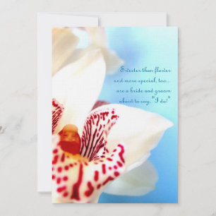 Invitation Fiançailles orchidée