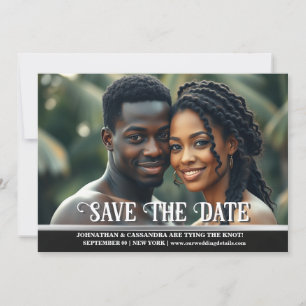 Invitation Fiançailles photo Couples enregistrer la date do-i