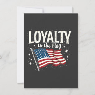 Invitation Fidélité au drapeau américain pour la fête des vét