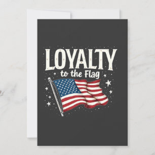 Invitation Fidélité au drapeau américain pour la fête des vét