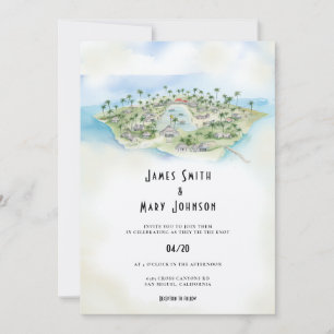 Invitation Fidji Island destination mariage