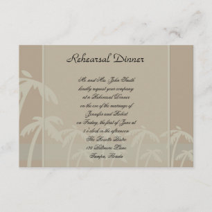 Invitation Fidji : Répétition Mariage de Taupe des palmiers t