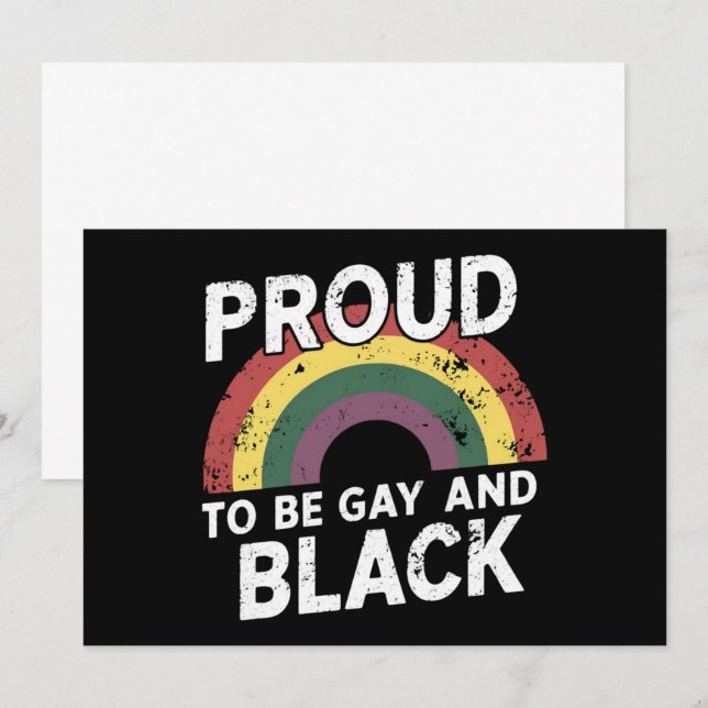 Invitation Fier D'Être Gay Et Black Pride Mois 2025 (Devant / Derrière)