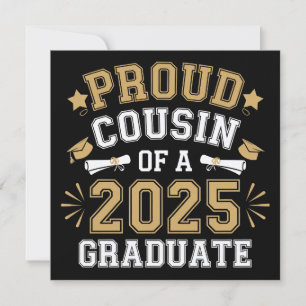 Invitation Fière Cousin D'Un Diplôme Familial De 2025