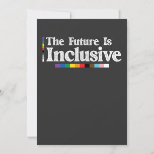 Invitation Fierté LGBT L'Avenir Est Inclusif Gay Lesbian