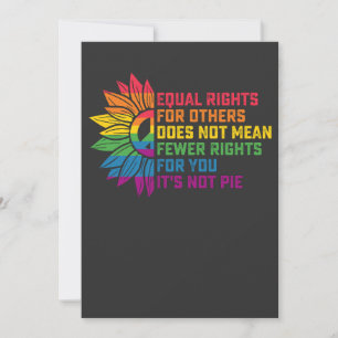 Invitation Fierté LGBT Tournesol Droits Égaux Pour Les Autres