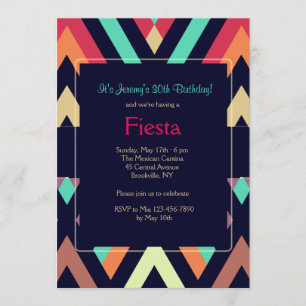 Invitation Fiesta Chevron