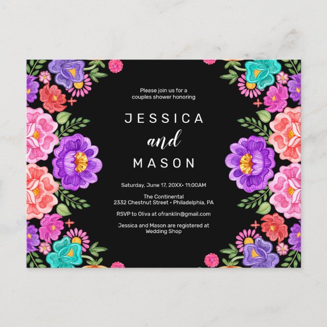 Invitation Fiesta Couples Douche (Devant)