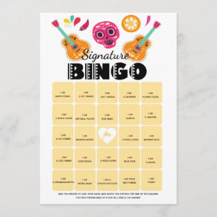 Invitation Fiesta de fête d'anniversaire de jeu de bingo-test