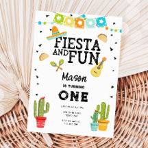 Fiesta et Fun Cactus Taco Boy 1er Anniversaire
