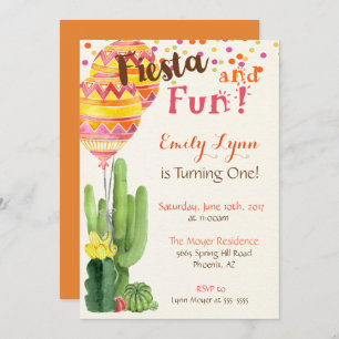 Invitation Fiesta First Birthday