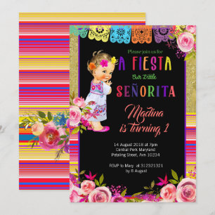 Invitation Fiesta Floral 1er anniversaire