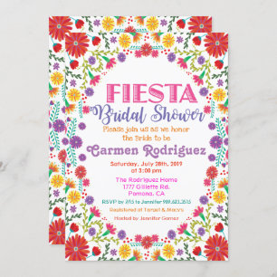 Invitation Fiesta Floral Bridal
