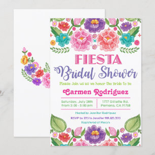 Invitation Fiesta Floral Bridal