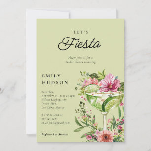 Invitation Fiesta Margarita Fête des mariées florale