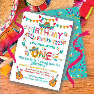 Invitation Fiesta mexicaine petit un 1er anniversaire